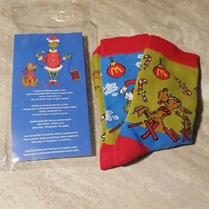 McDonald's Holiday Grinch Crew Socks